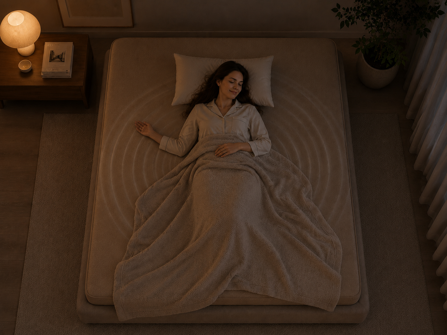 HoneySleep bedside hub operating quietly at night