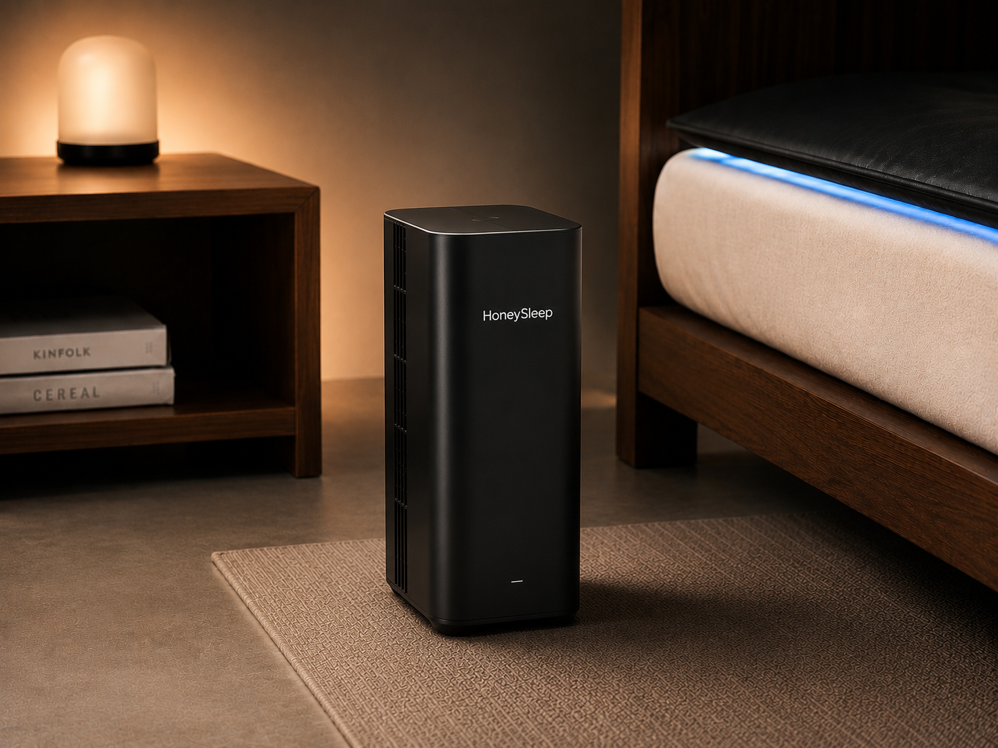 HoneySleep bedside hub processing sleep and climate data locally