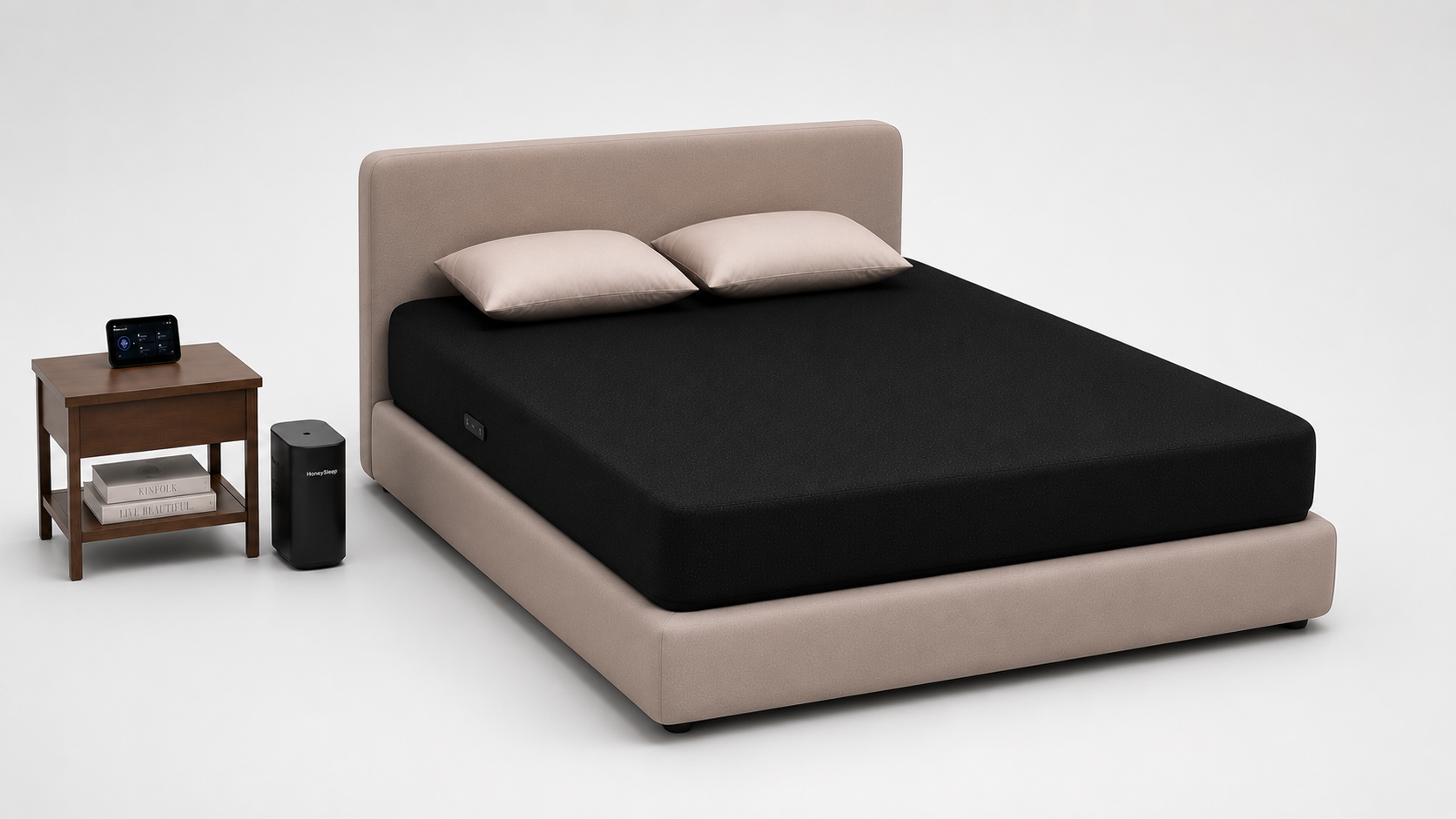 HoneySleep bed system shown from a front perspective